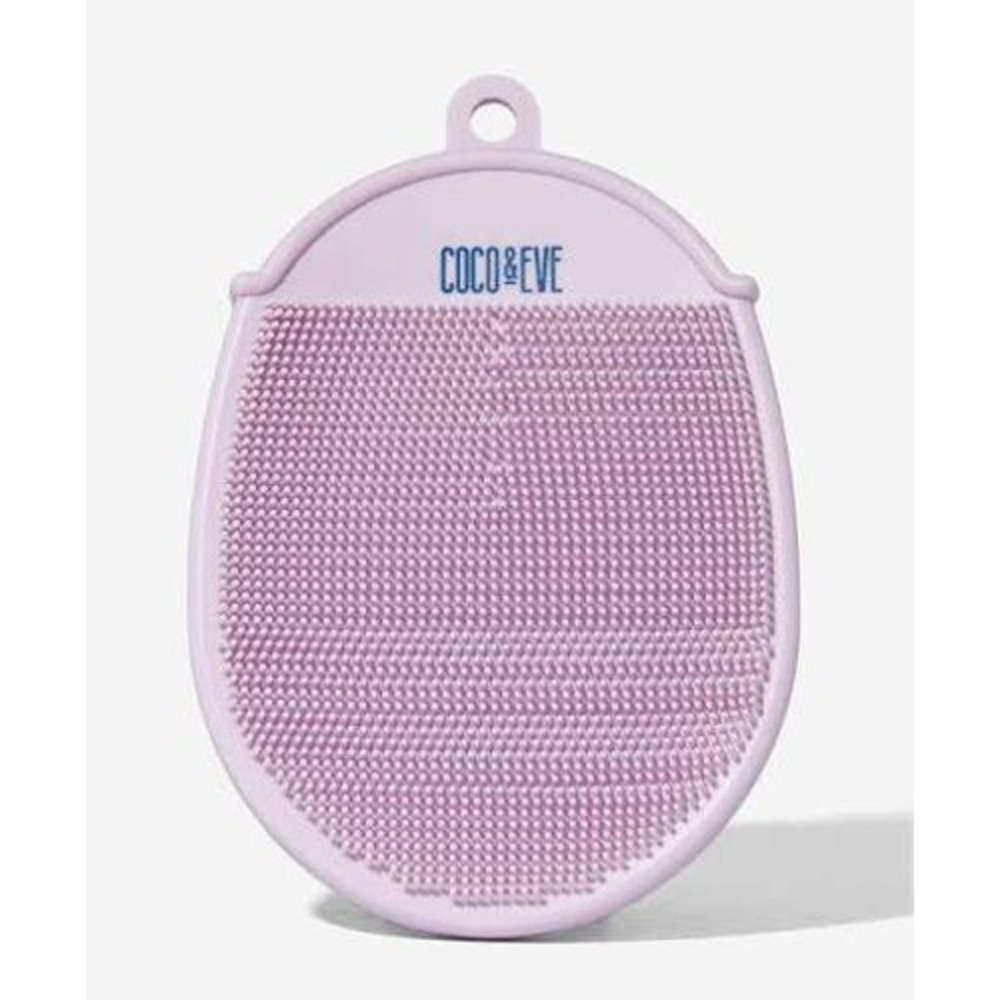 Coco & Eve Silicone Body Scrubber Exfoliating Mitt Lavender Purple New